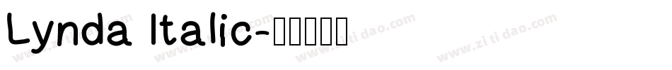 Lynda Italic字体转换